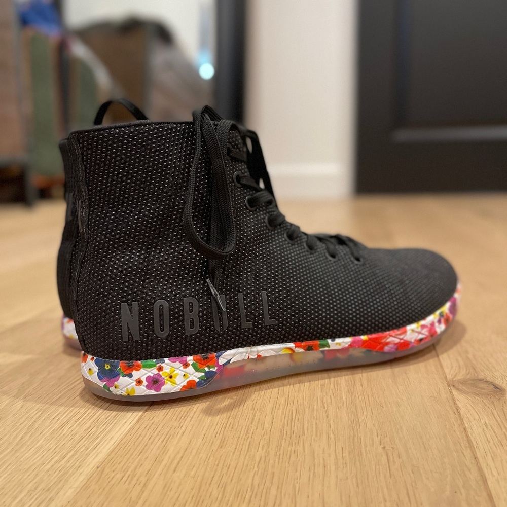 NOBULL High Top Black Daisy Trainers - Men
